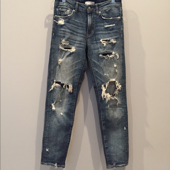 Zara Ripped Denim Jeans - Picture 5 of 11
